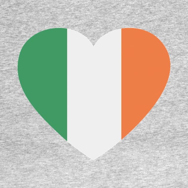 I Love Ireland // Heart-Shaped Irish Flag by SLAG_Creative